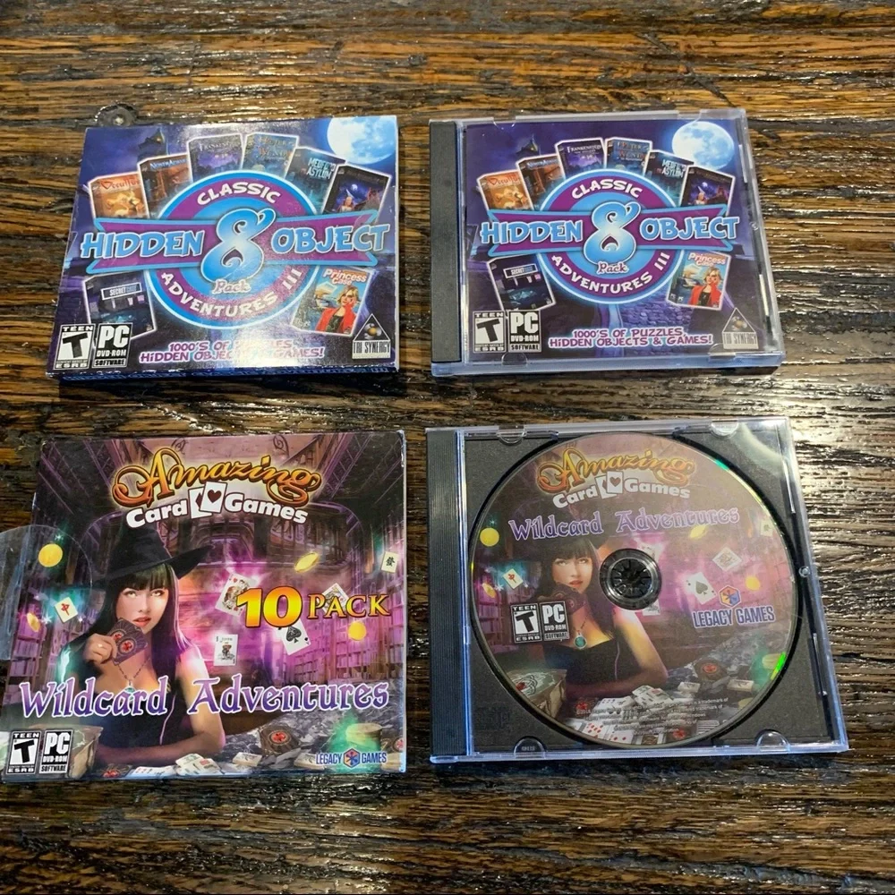 Computer Games Card Games Set of Two.